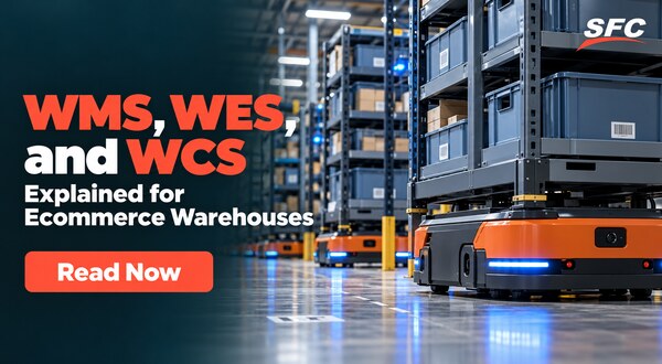 WMS, WES, and WCS Explained for Ecommerce Warehouses